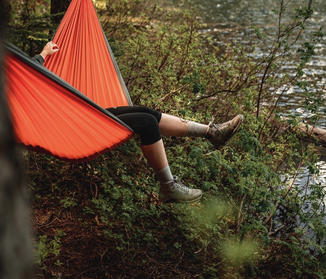 Sunset Parachute Travel Hammock with Straps